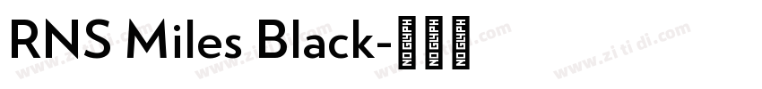 RNS Miles Black字体转换